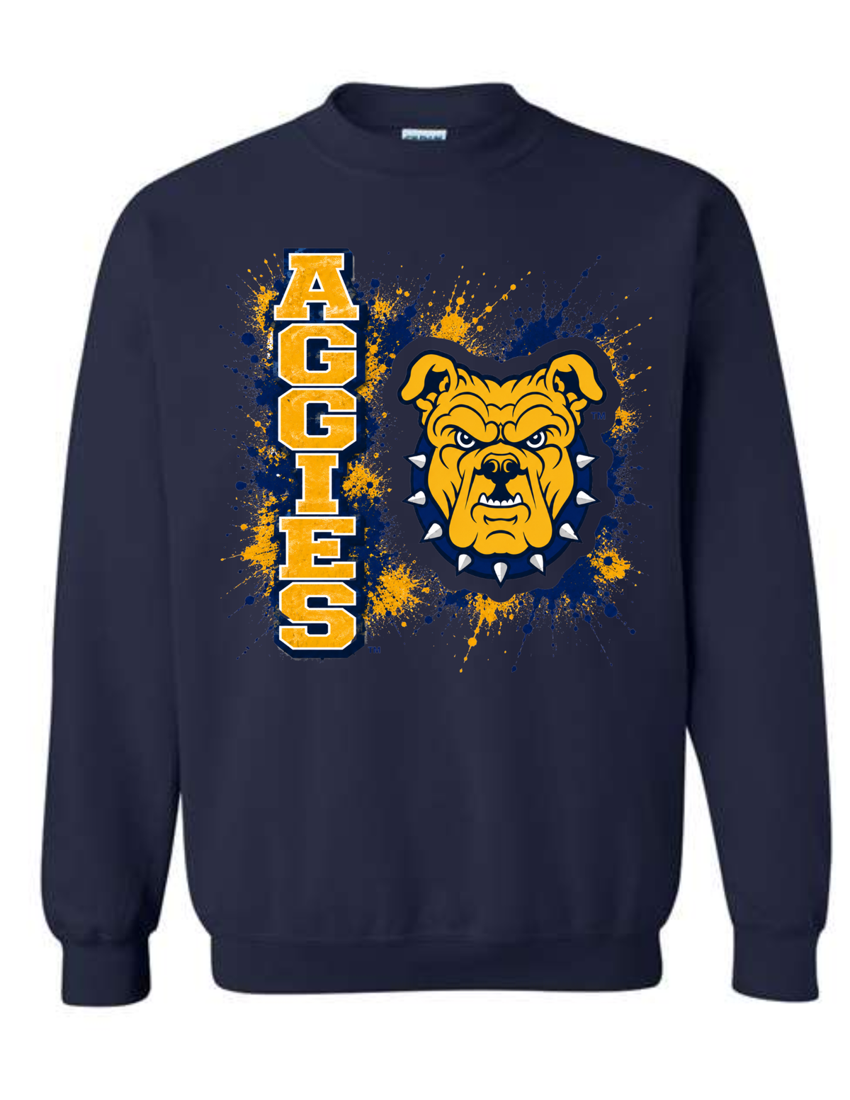 AGGIES SPLIT BULLDOG