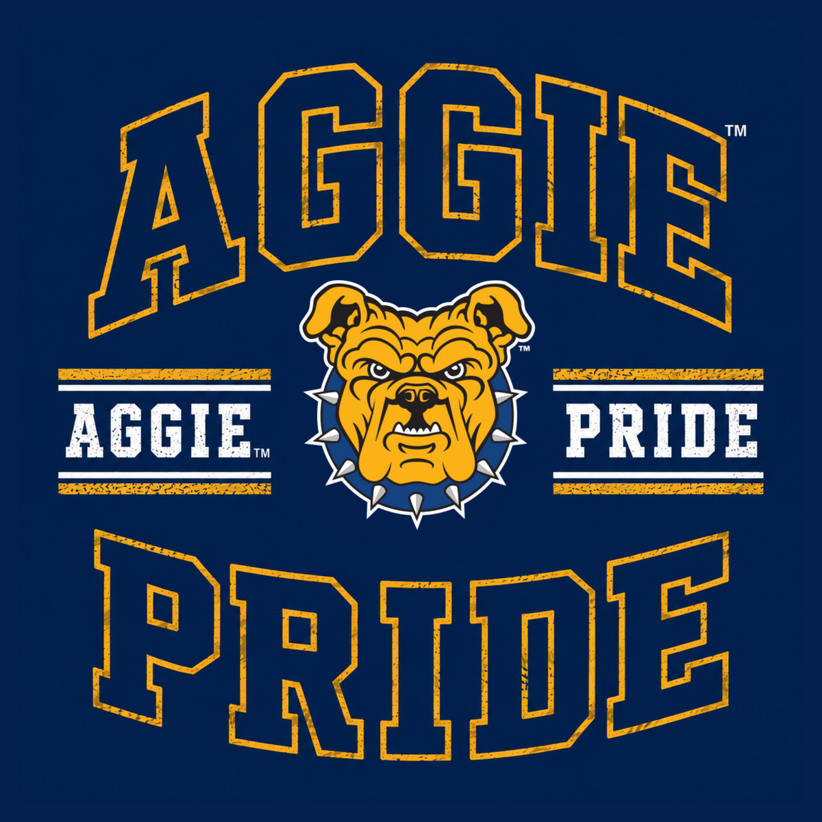 AGGIE PRIDE BULLDOG BLOCK