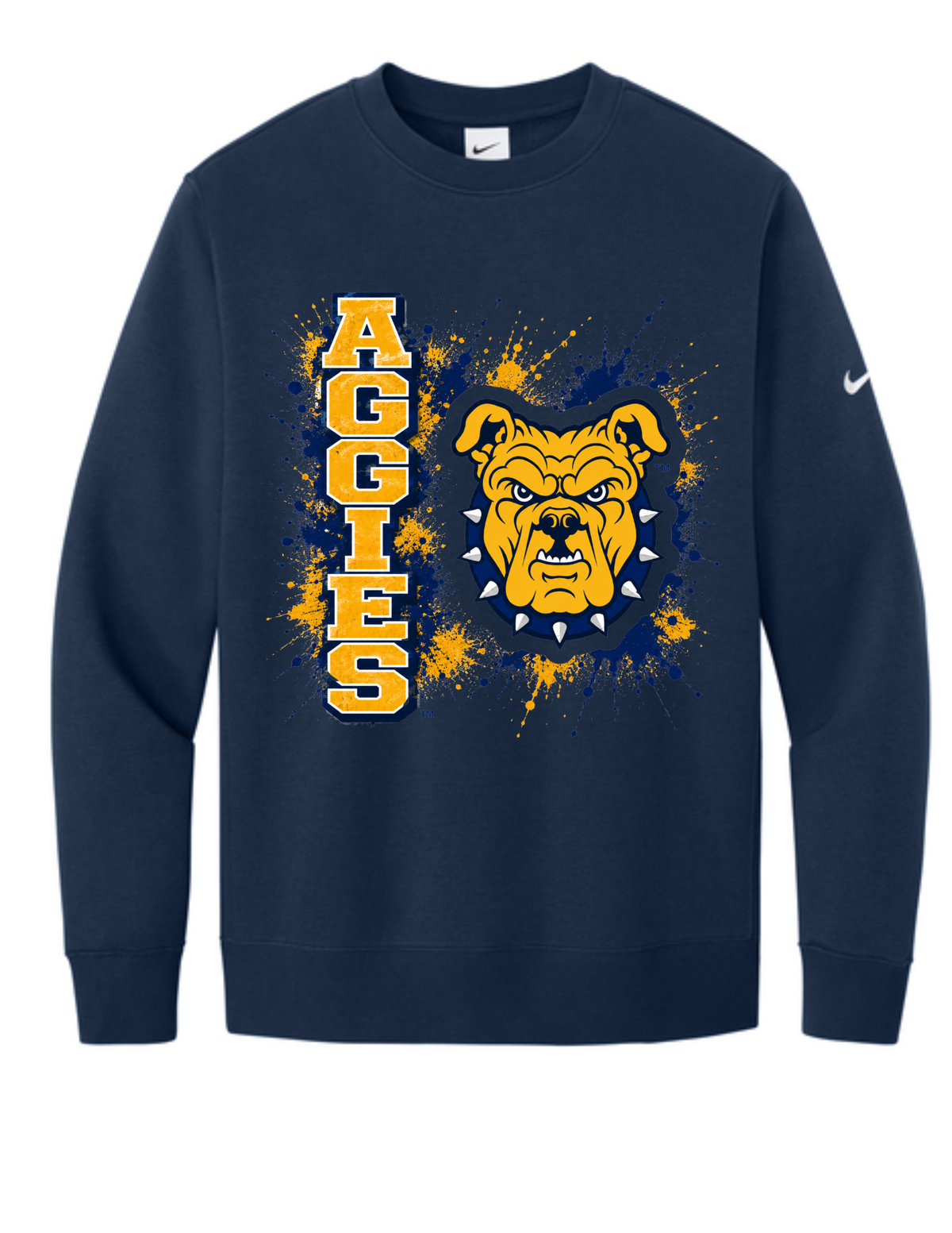 AGGIES SPLIT BULLDOG